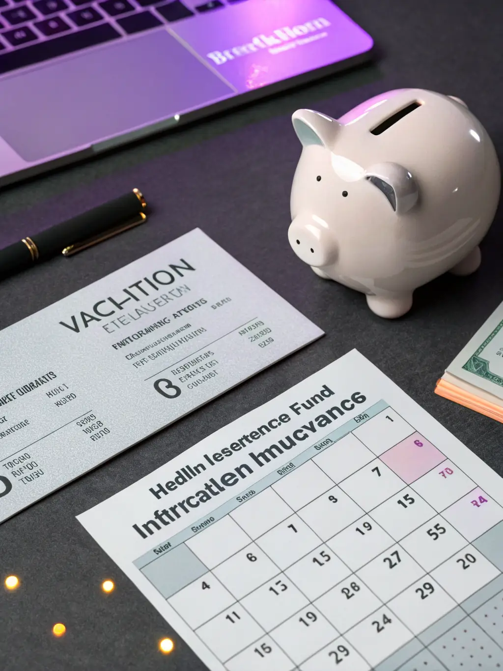 A digital illustration showing the various benefits covered by the FAFORIA insurance fund, including health, retirement, and job security, all interconnected.